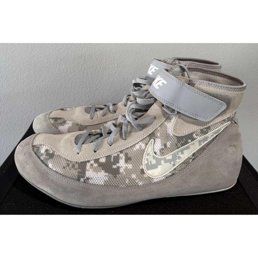 Nike SpeedSweep VII Grey Camo Wrestling Shoes 366683-003 Men's Size 13